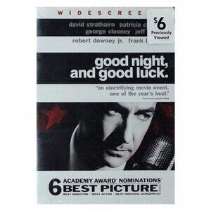 Good Night and Good Luck DVD Movie Rated PG Warner Bros Widescreen